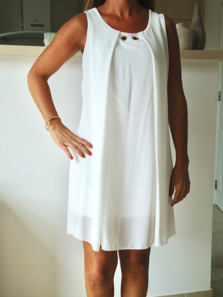 Jolie robe blanche - dos nu, Vêtements | Femmes, Robes, Enlèvement ou Envoi, Neuf, Taille 36 (S), Blanc