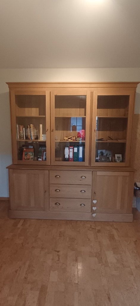 Kast eik, Huis en Inrichting, Ophalen, Zo goed als nieuw, Eikenhout, Met plank(en)
