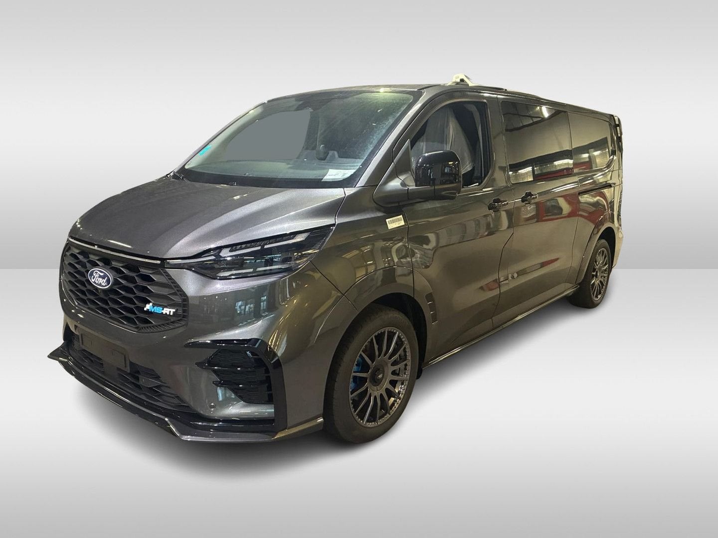 Ford E-Transit Custom MS-RT L2 H1 71 kWh 286pk DC (Voorradig, Auto's, Automaat, Elektrisch, Ford, Zilver of Grijs