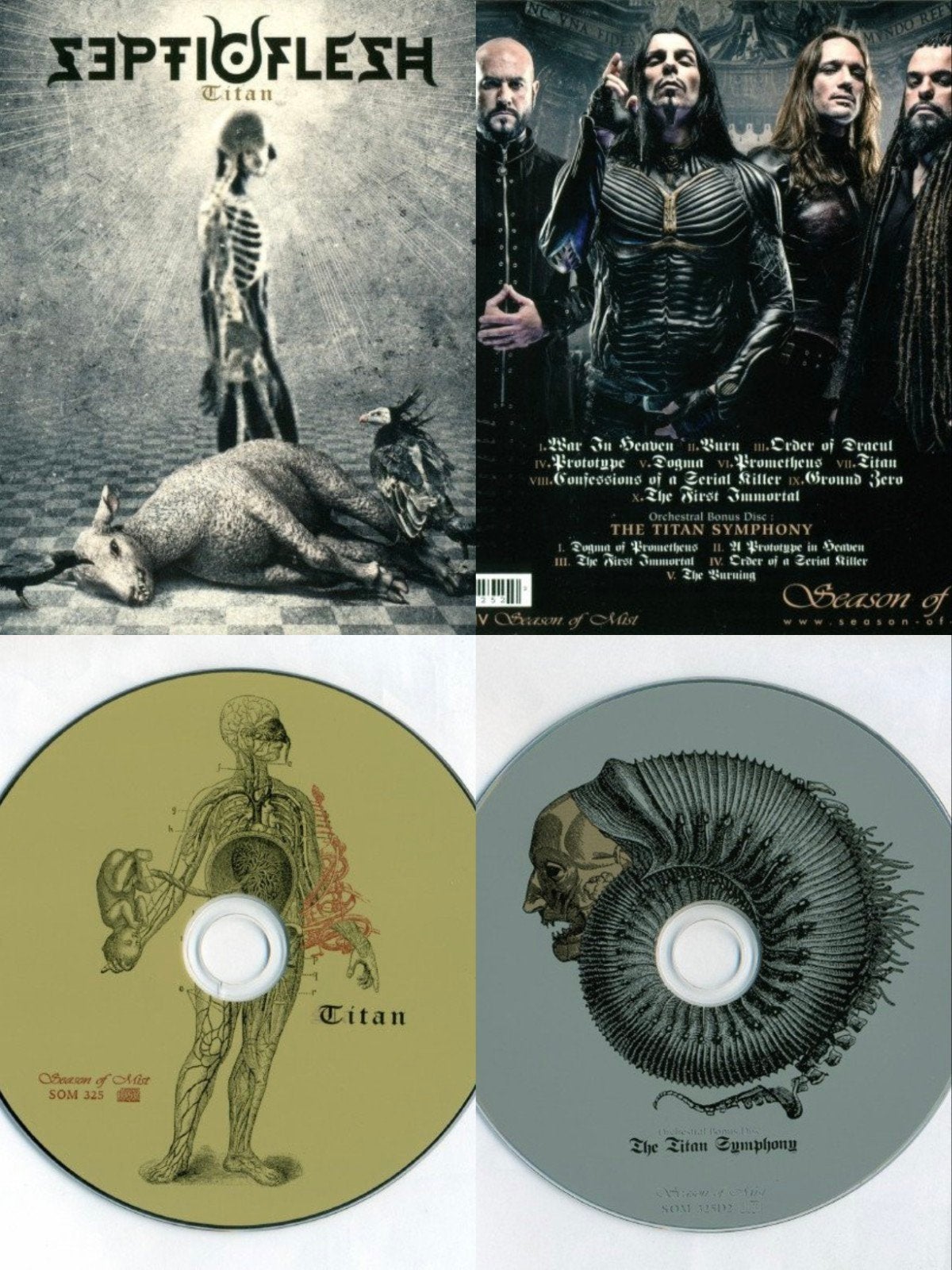 CD+bonusdisc,deluxe,lim.edition.Digipack,Septic flesh Titan., Ophalen of Verzenden