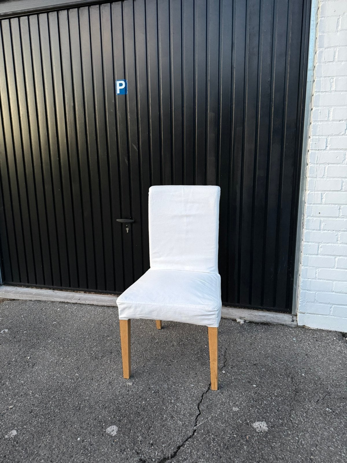 4 ikea stoelen met extra hoezen, Jardin & Terrasse, Enlèvement, Utilisé