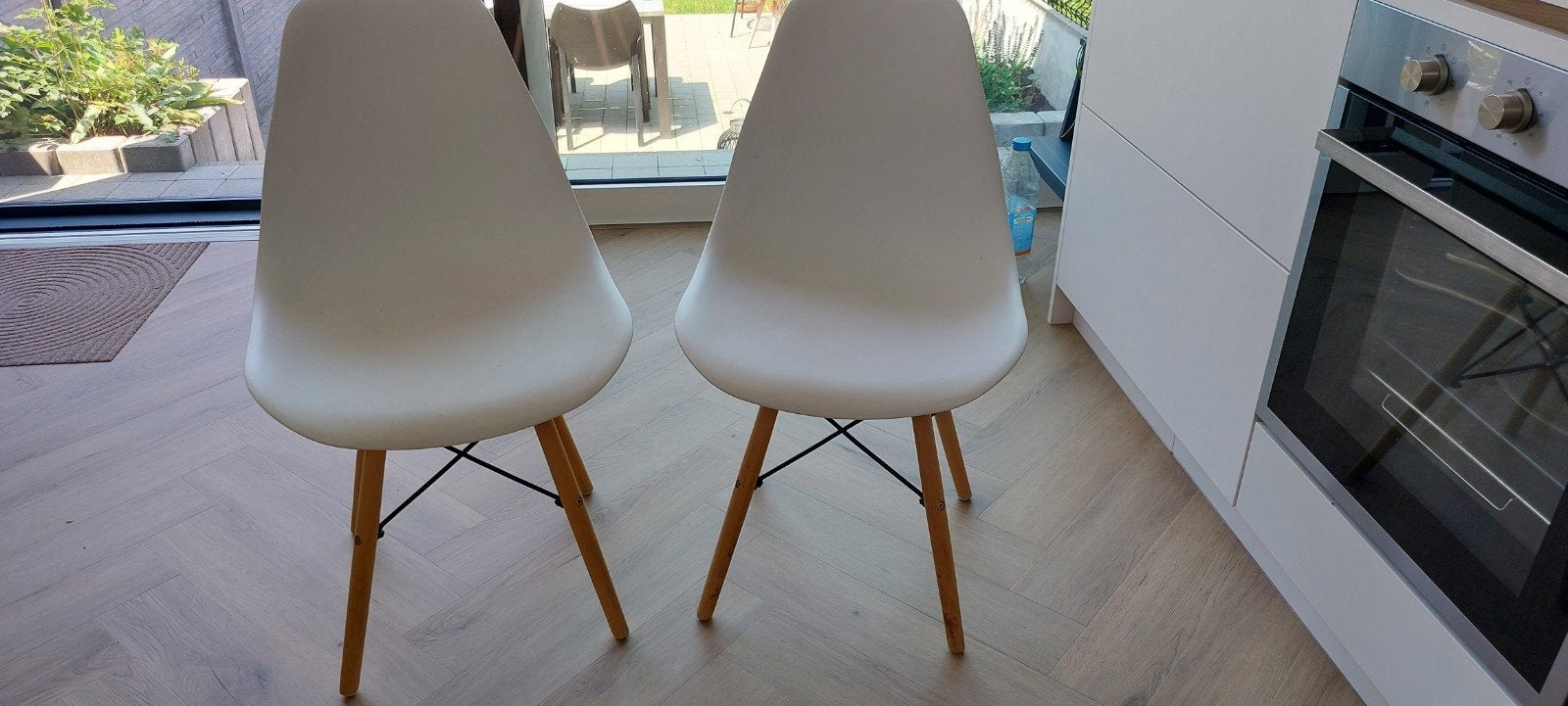 Eetkamer stoelen, Huis en Inrichting, Stoelen, Ophalen, Wit