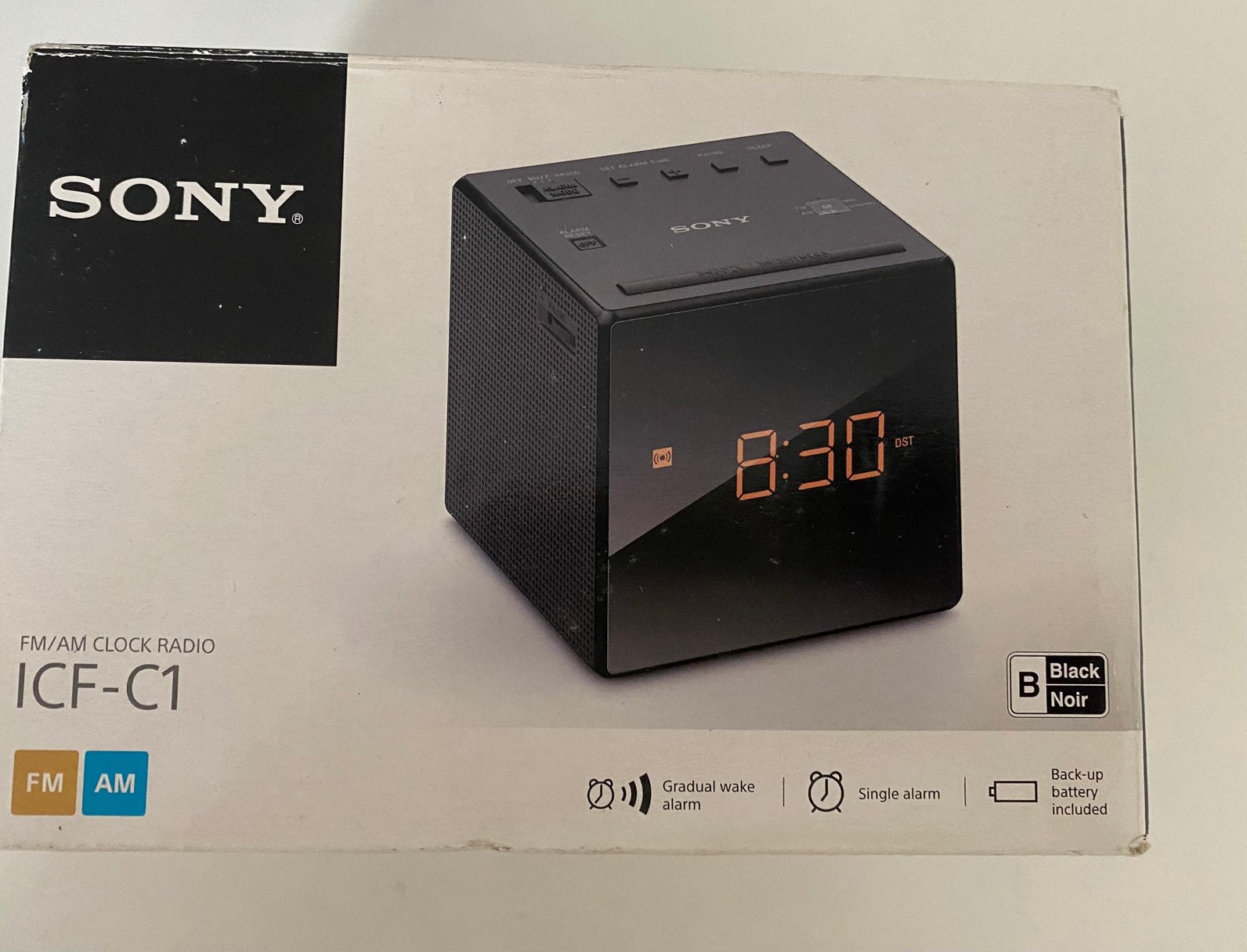 Sony ICF-C1 FM/AM Wekkerradio, Ophalen, Zo goed als nieuw