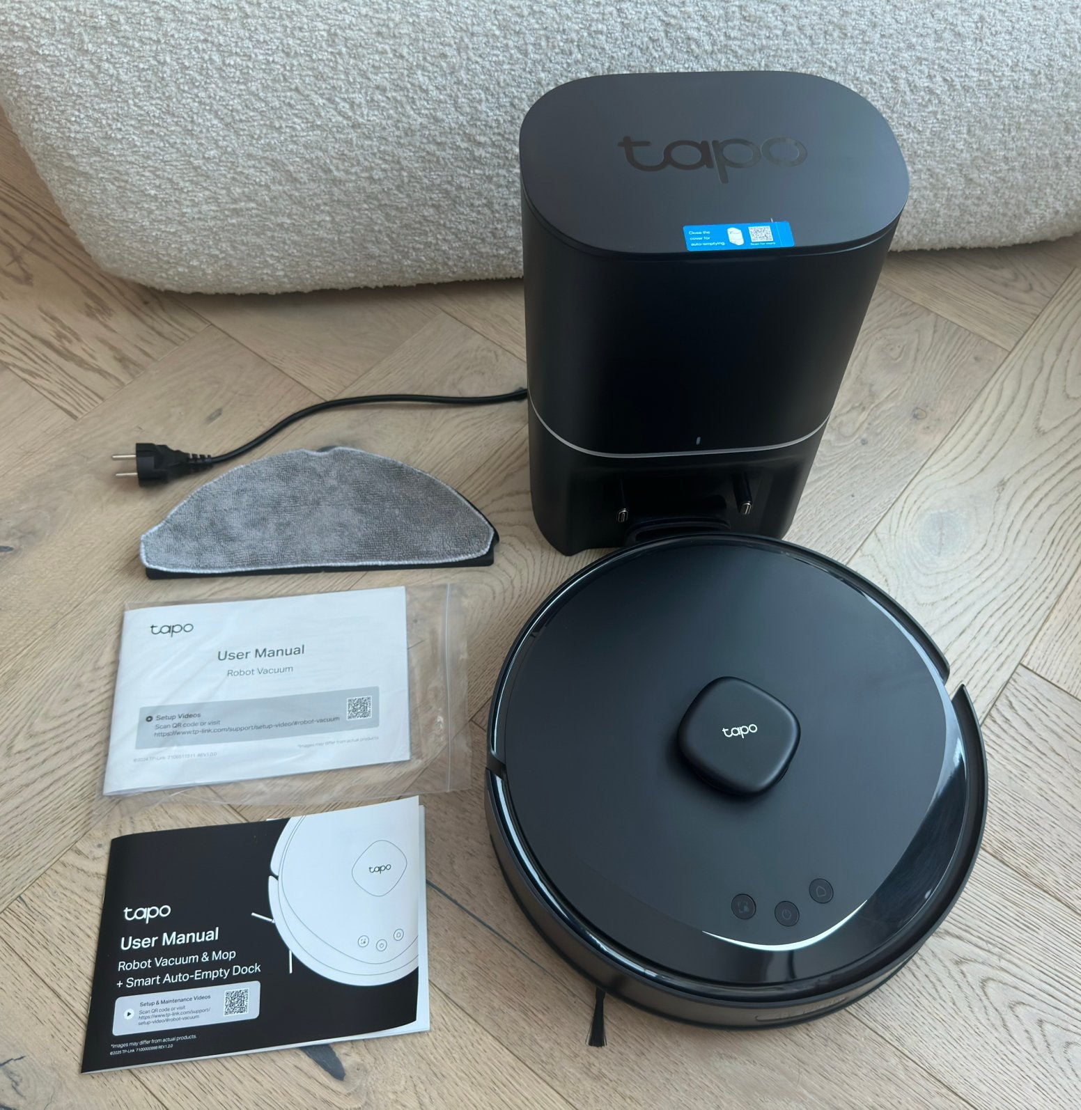 Tapo RV30 Max Plus robotstofzuiger – amper gebruikt, Enlèvement, Comme neuf, Aspirateur robot