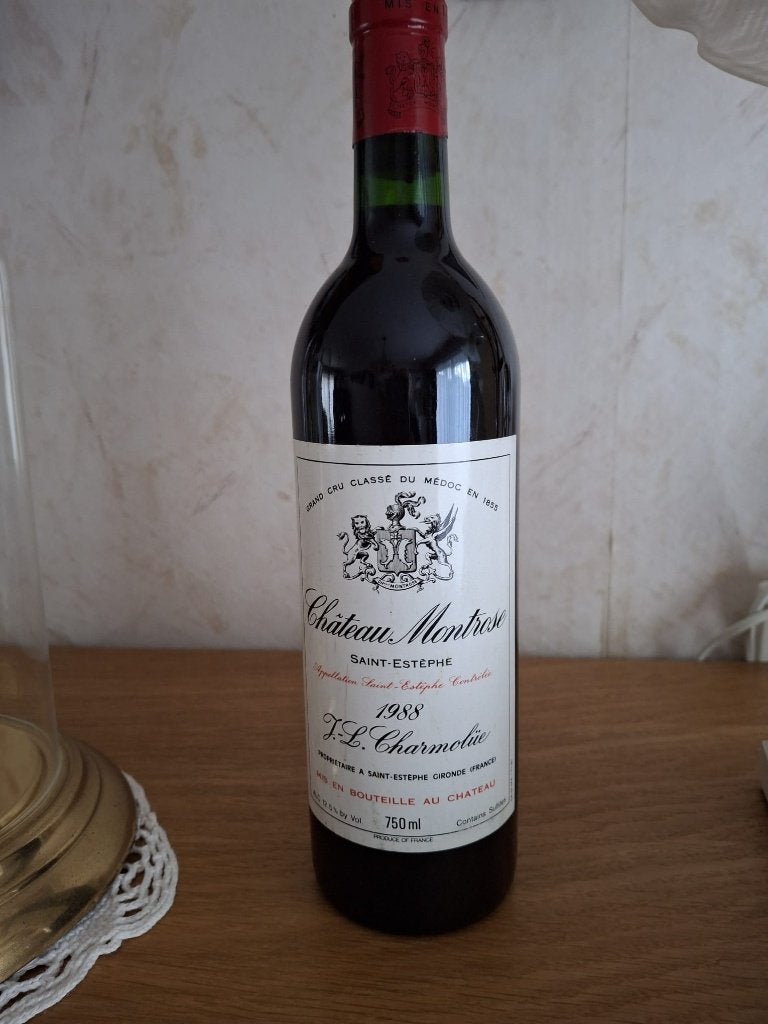 Château Montrose Saint-Estèphe Grand Cru Classé 1988, Neuf, Pleine, Enlèvement, Vin rouge