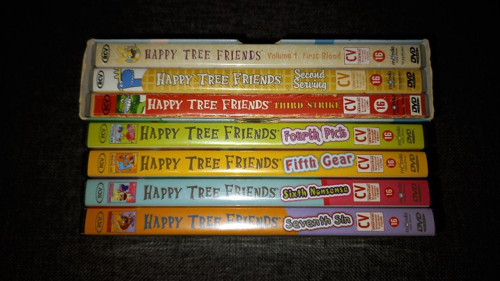 DVD’s Happy Tree Friends, Cd's en Dvd's, Dvd's | Tekenfilms en Animatie, Gebruikt, Ophalen of Verzenden