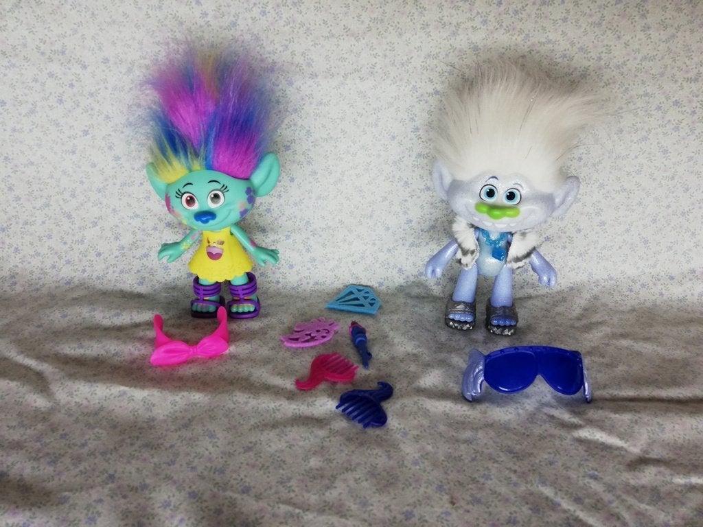 Trolls - 2 stuks, Ophalen of Verzenden, Zo goed als nieuw, Overige typen