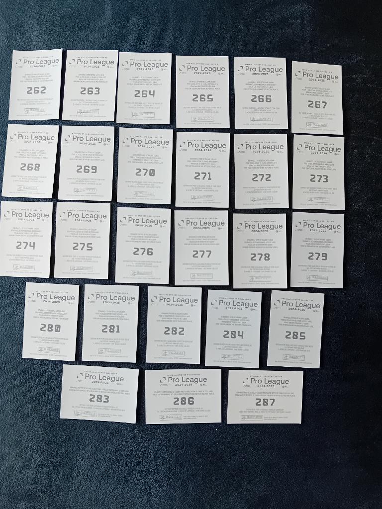 panini stickers Pro League 24/25 KV Mechelen, Hobby en Vrije tijd, Ophalen of Verzenden, Nieuw, Meerdere stickers