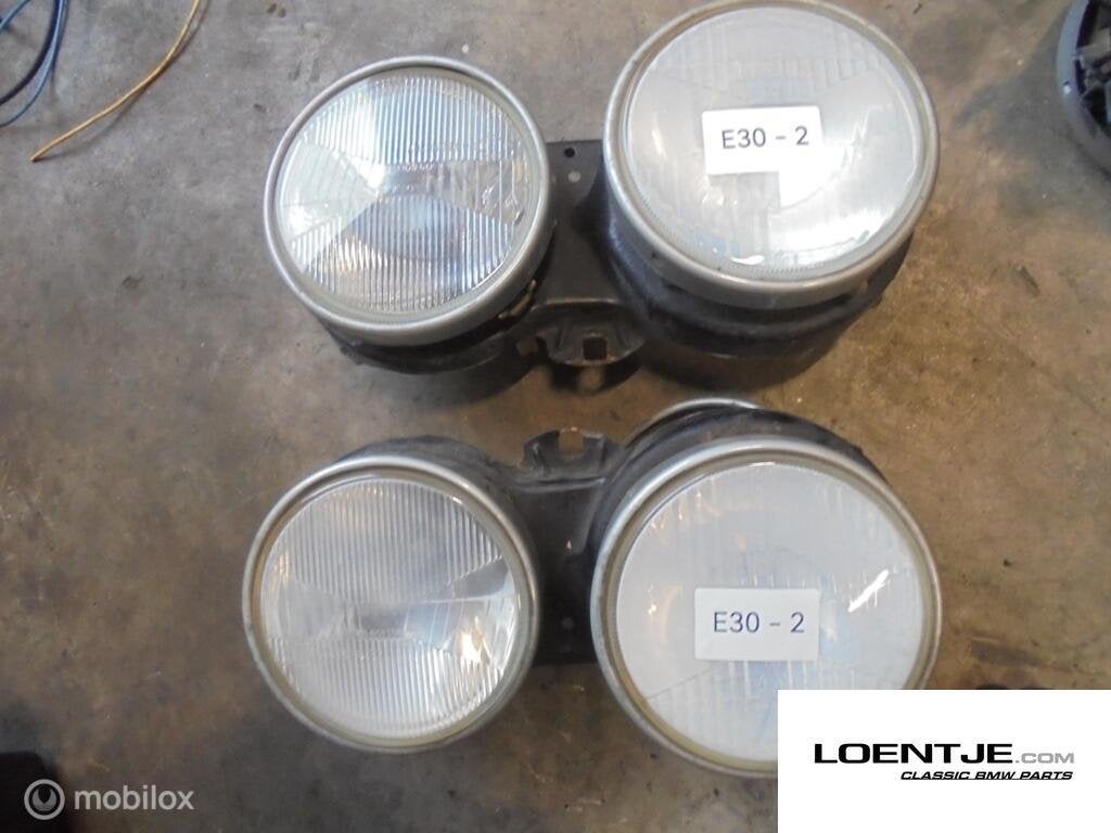 set koplampen bmw e30 type 1 325i 320i 318i etc, Enlèvement ou Envoi, Utilisé, BMW, BMW