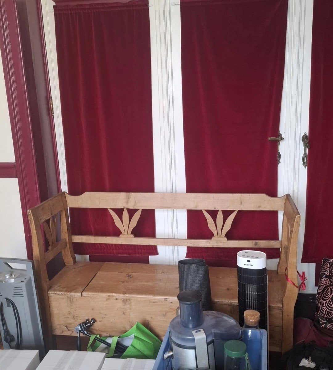 banc en bois extérieur/intérieur avec compartiment de rangem, Enlèvement
