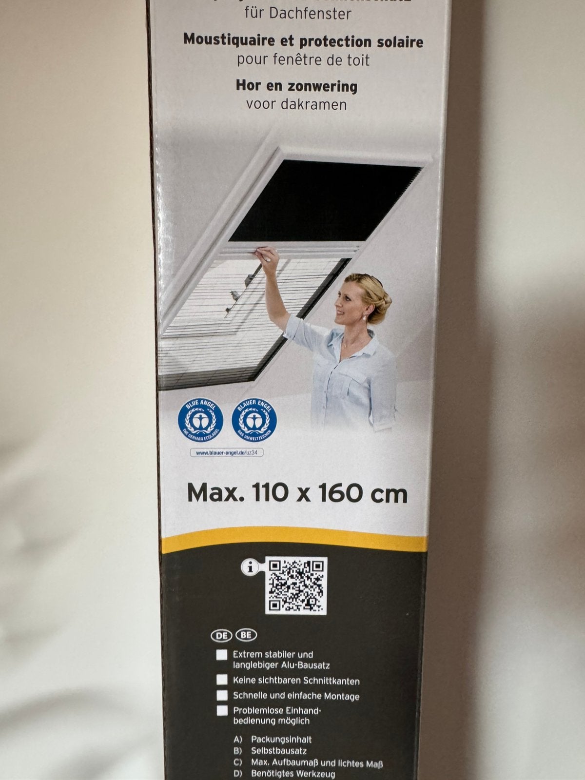 Hor en zonsverduistering voor dakraam nieuw, Ophalen, Nieuw, Wit