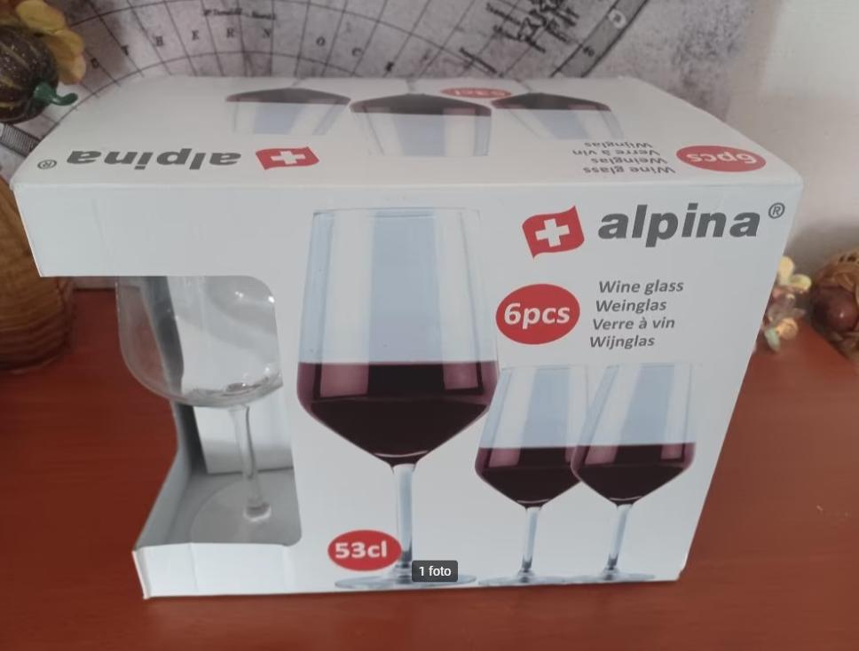 Alpine wijnglazen, nieuw in de doos, meerdere stuks, 53 cl, Ophalen of Verzenden, Nieuw, Overige typen