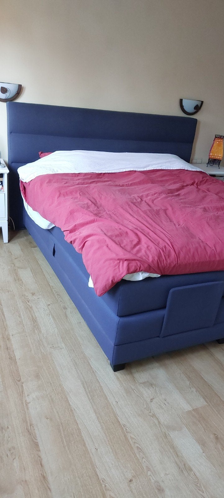 Lit boxspring, électrique, bleu royal de chez BETER BED, Maison & Meubles, Chambre à coucher | Lits boxsprings, 210 cm, Comme neuf