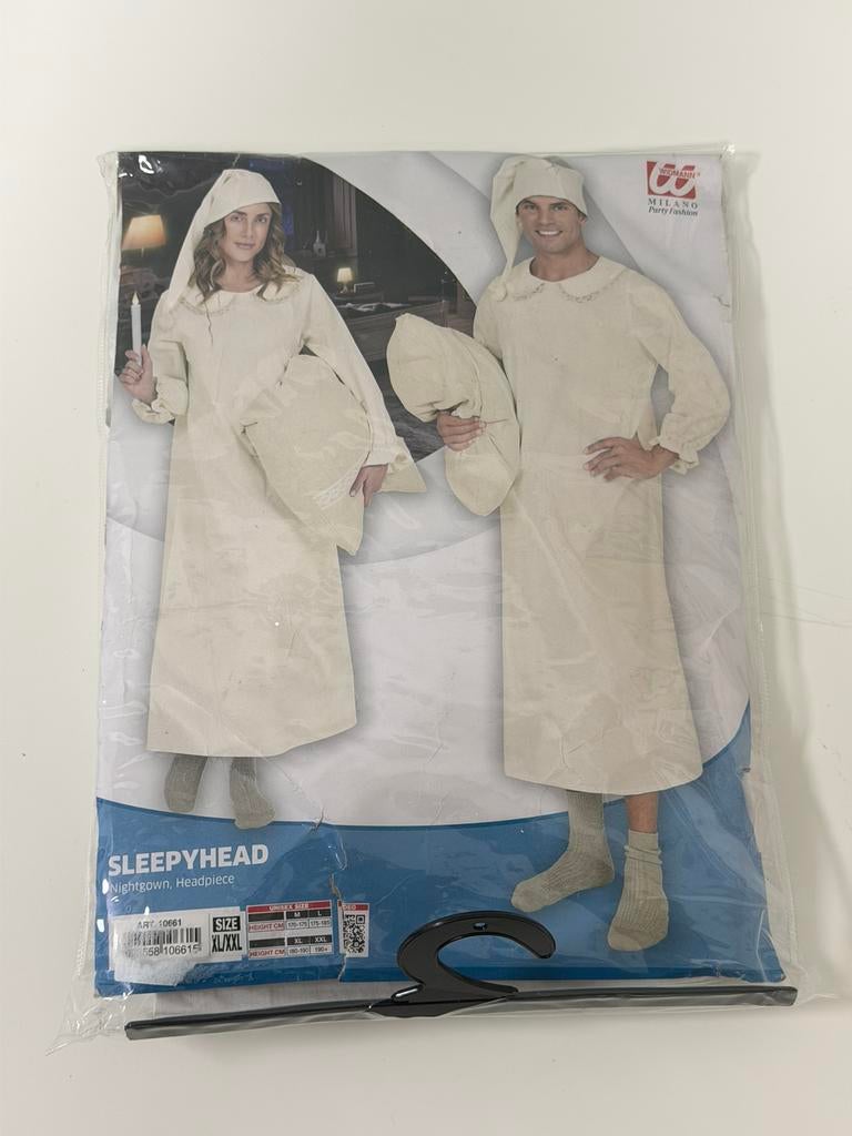 Slaap kostuum nachtjapon Jaap XL nieuw carnaval verkleden, Ophalen of Verzenden, Nieuw, Maat 56/58 (XL)