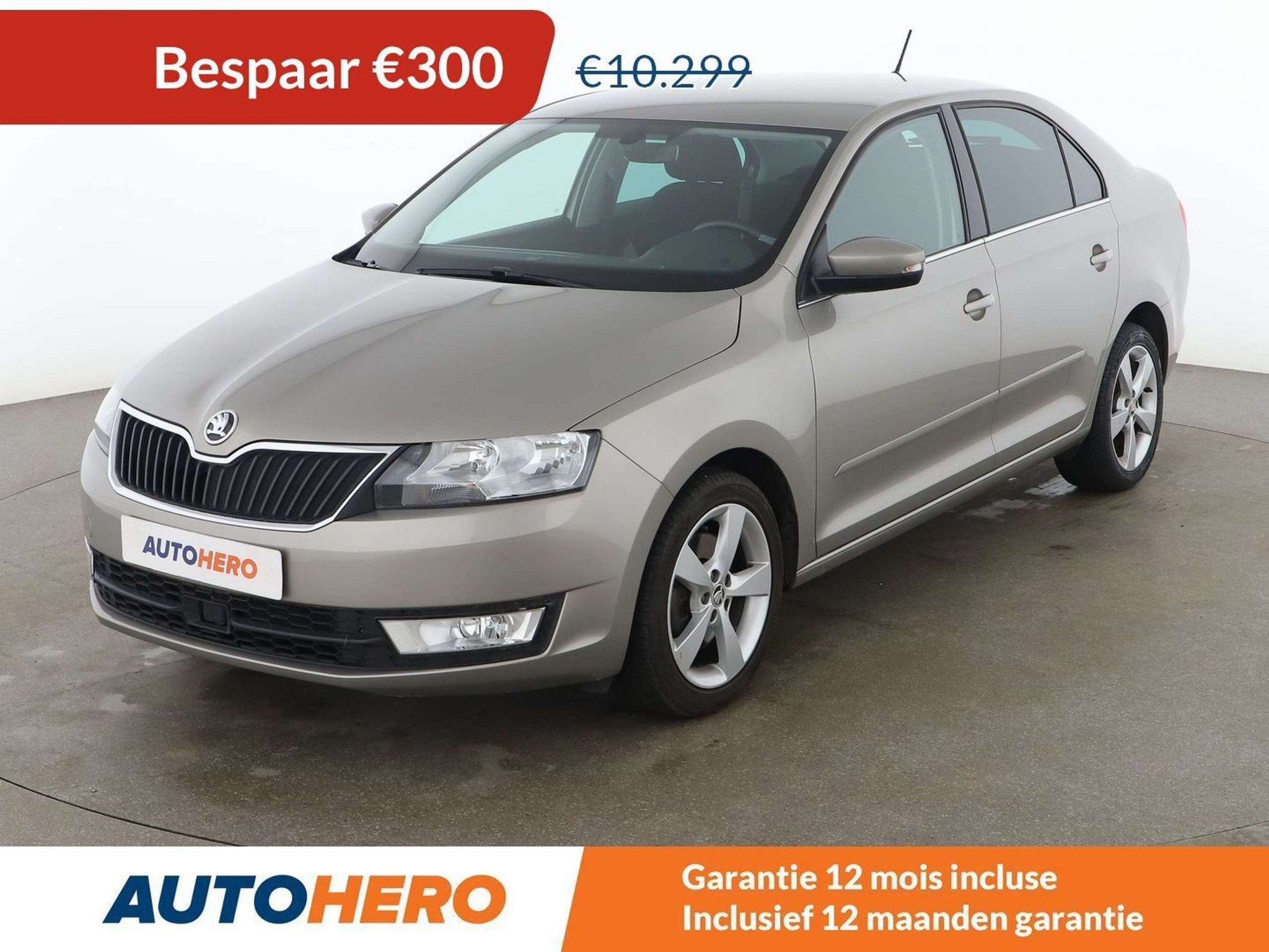 Skoda Rapid/Spaceback 1.2 TSI Ambition (bj 2017), Auto's, Voorwielaandrijving, Stof, Gebruikt, Automatische klimaatregeling