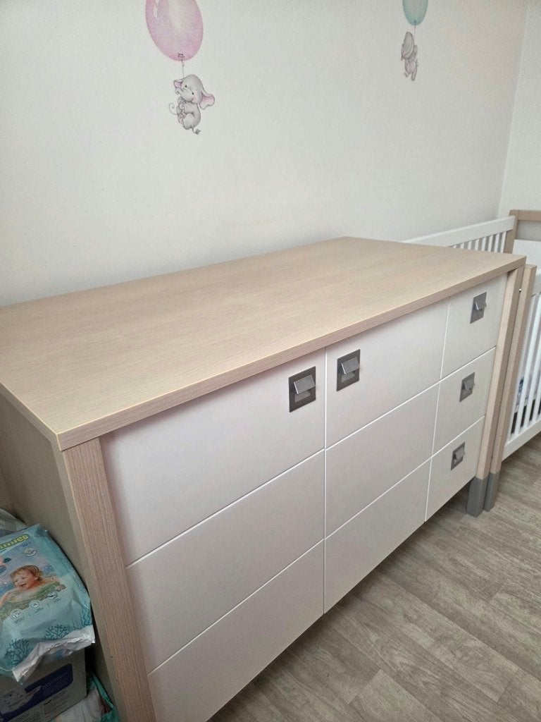 Set van Commodedaste en Babybed met Matras, Kinderen en Baby's, Ophalen, Gebruikt, Jongetje of Meisje
