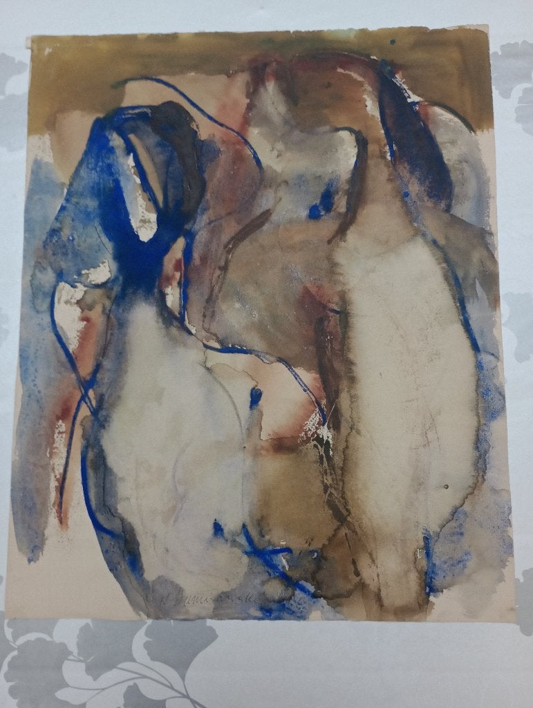 Peinture Nicolas Damianakis-Technique mixte,45x55,B27, Enlèvement ou Envoi