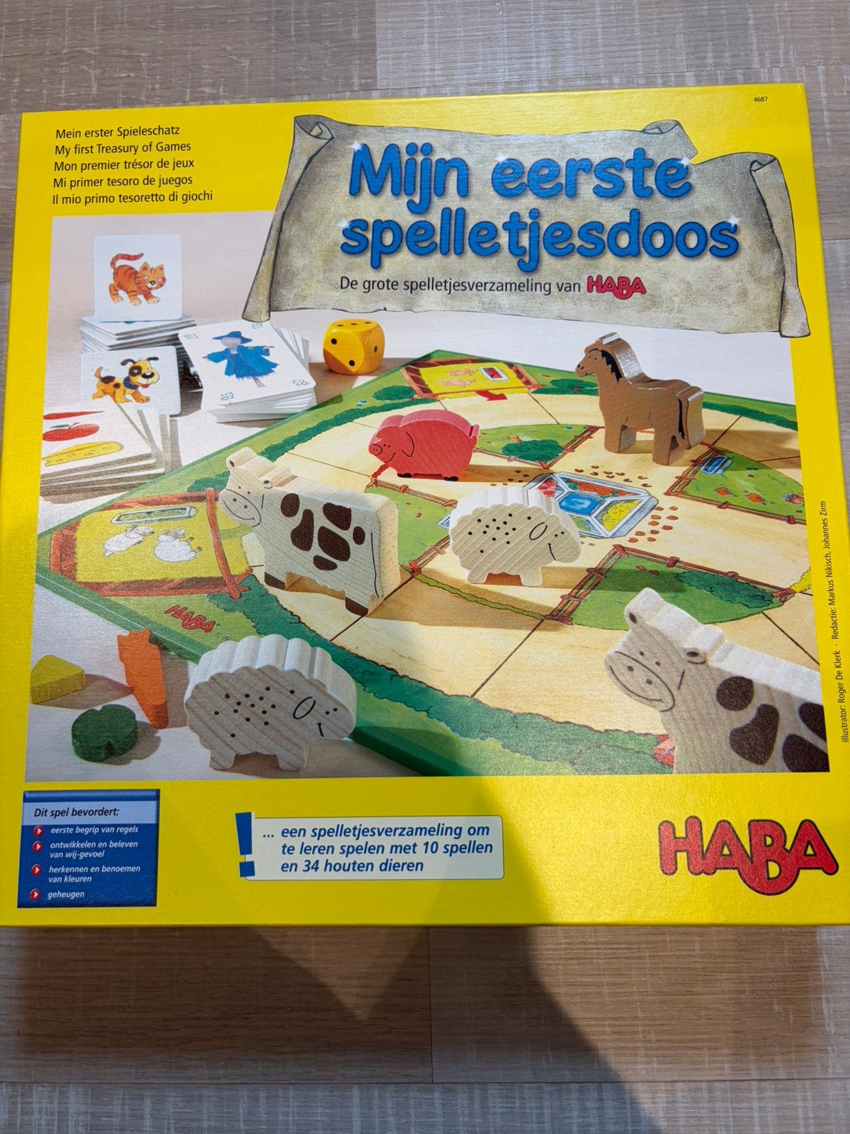 Haba mijn eerste spelletjesdoos, Hobby en Vrije tijd, Ophalen of Verzenden, Zo goed als nieuw