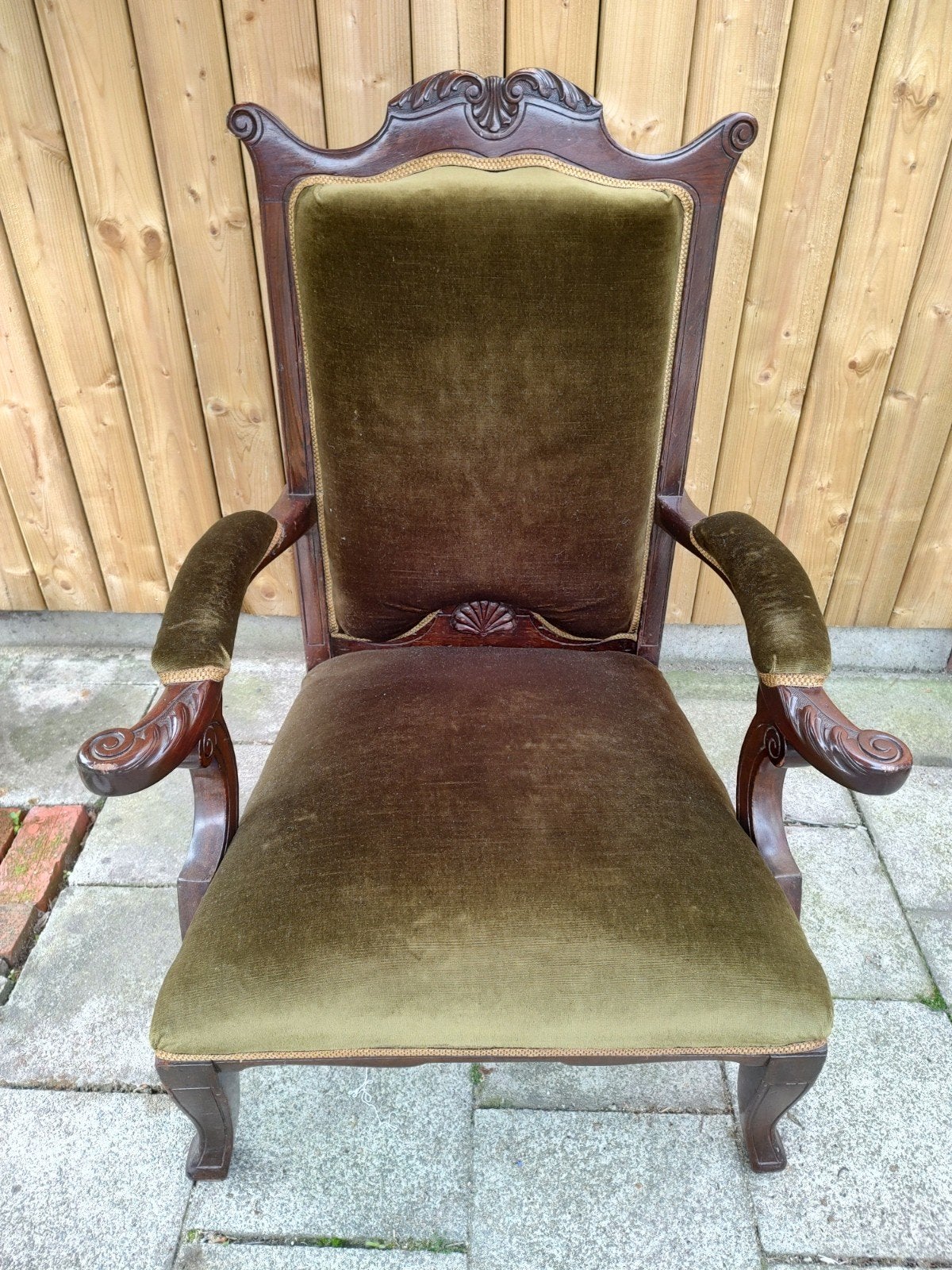 Antieke Voltaire fauteuil / zetel - Louis-Philippe stijl., Ophalen