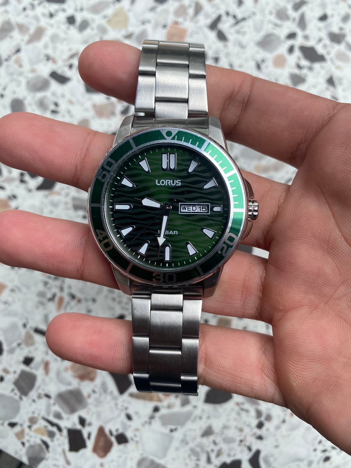 Horloge Lorus te koop, Handtassen en Accessoires, Horloges | Kinderen, Ophalen, Nieuw, Groen, Jongen of Meisje
