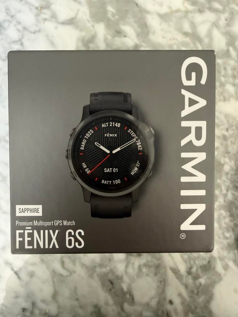 Garmin 6S Sapphire, Ophalen, Zwart, Zo goed als nieuw, Waterdicht