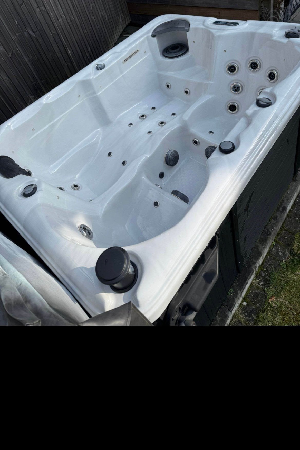 Jacuzzi, Jardin & Terrasse, Bains à remous et Spas, Enlèvement, Comme neuf, Escalier, Fixé