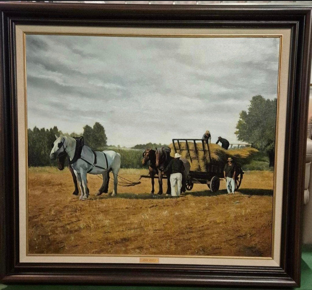 Peinture à l'huile de Jean Roels, Autres sujets, Peinture à l'huile, Enlèvement, Toile