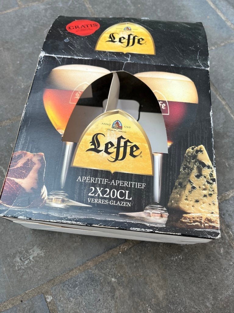 2 verres à bière LEFFE - apéritif - 20cl, Collections, Marques de bière, Enlèvement ou Envoi, Leffe