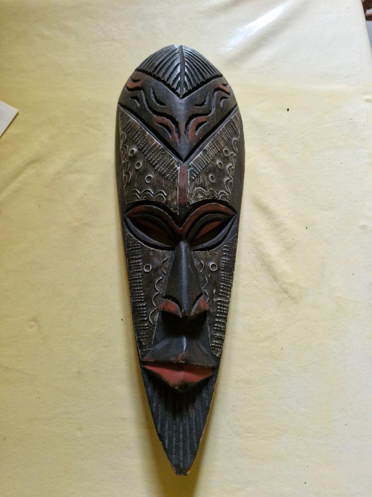 Afrikaans langwerpig masker, Antiek en Kunst, Ophalen