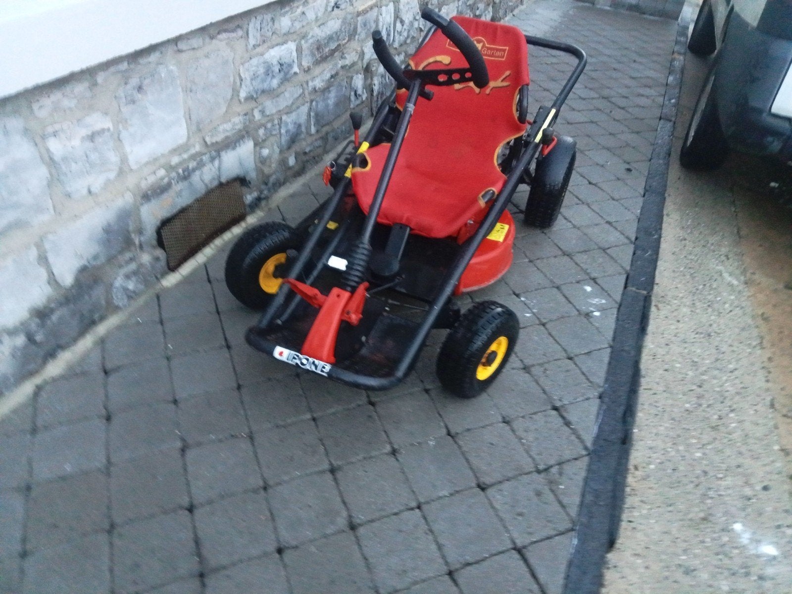 Kart tondeuse, Ophalen
