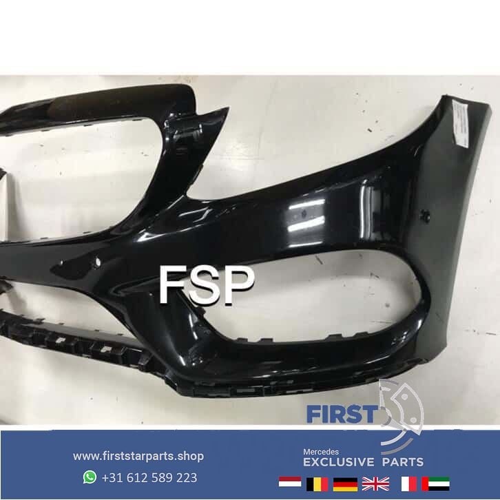 W205 AMG Voorbumper Mercedes C Klasse 2014-2018 C205 C43 AMG, Gebruikt, -, Voor, Ophalen of Verzenden