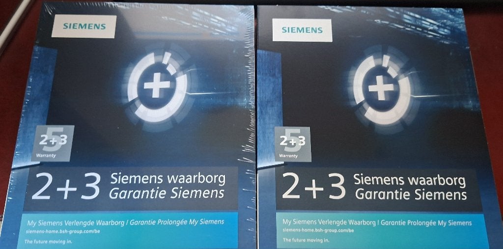 Garantie prolongée Siemens 2 + 3 ans, Enlèvement ou Envoi, Neuf, Siemens