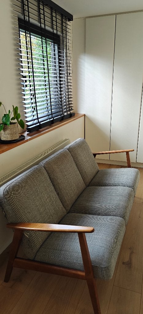 Vintage IKEA 2-zitsbank, Ophalen, Gebruikt, Rechte bank, Hout
