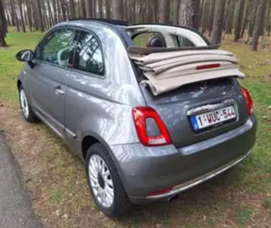 Fiat 500 Cabrio 0,9 Twinair Turbo 85PK, Auto's, Fiat, Bedrijf, 500C, Benzine, Euro 6, Cabriolet, 3 deurs, Handgeschakeld, Zilver of Grijs