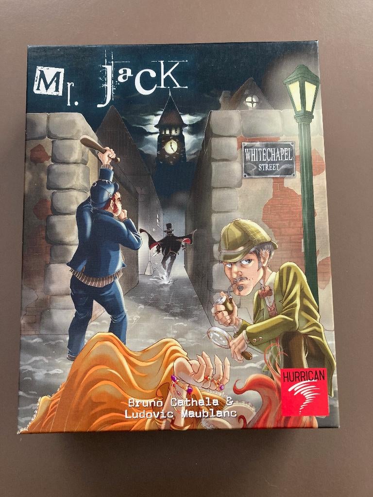 Mr. Jack gezelschapsspel voor 2 spelers, Een of twee spelers, Ophalen of Verzenden, Zo goed als nieuw, Hurrican