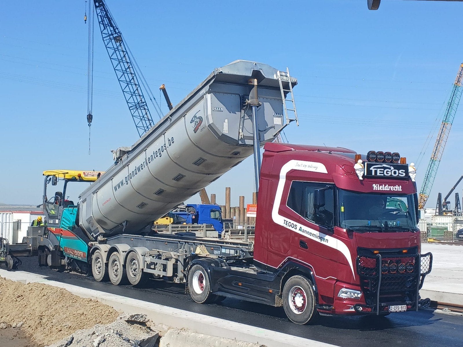Daf xg 480 met oplegger., Autos, Camions, Achat, Euro 6, Entreprise, Diesel
