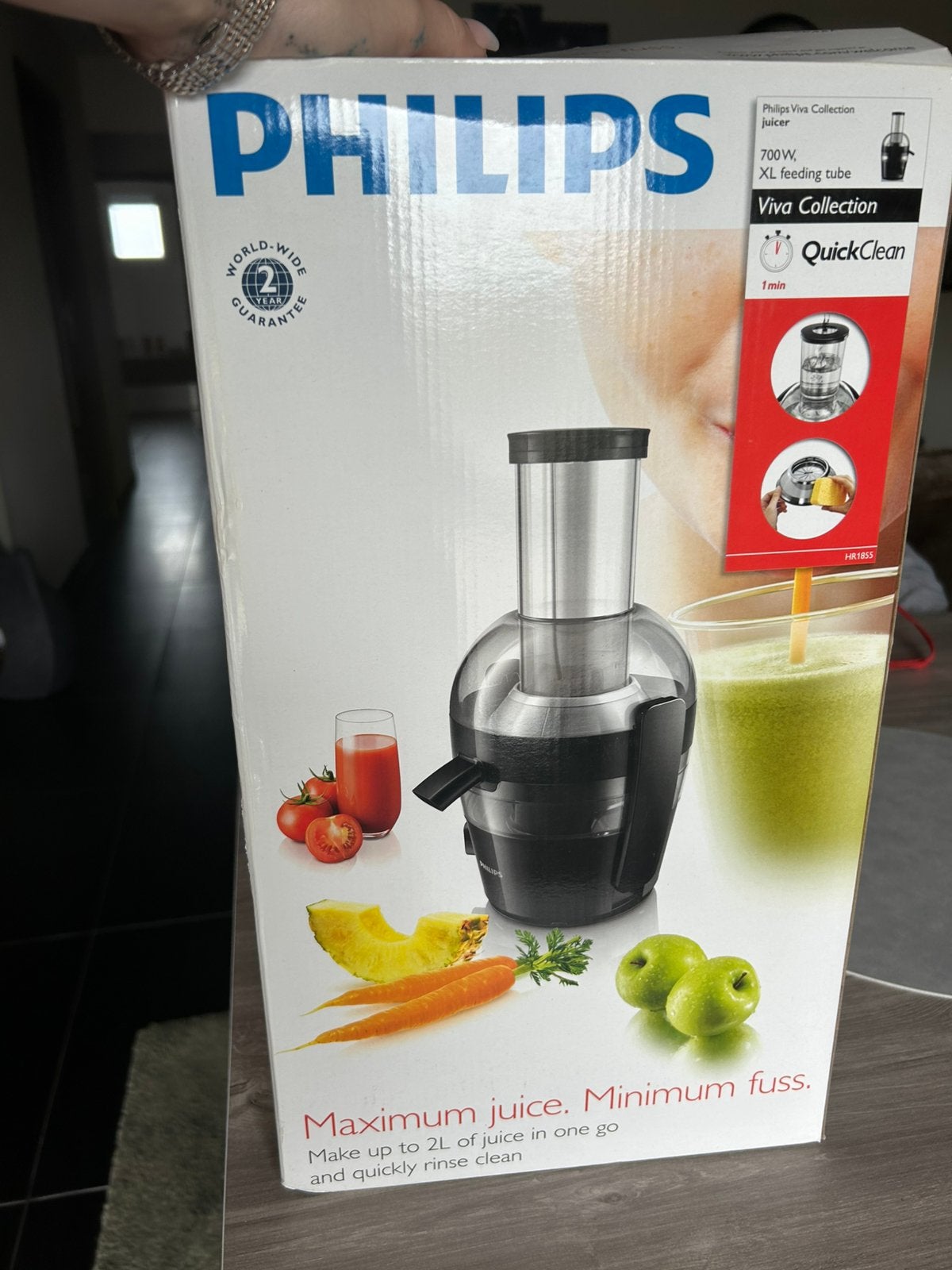 Philips maximum juice, Elektronische apparatuur, 1 tot 2 liter, Ophalen, Zo goed als nieuw