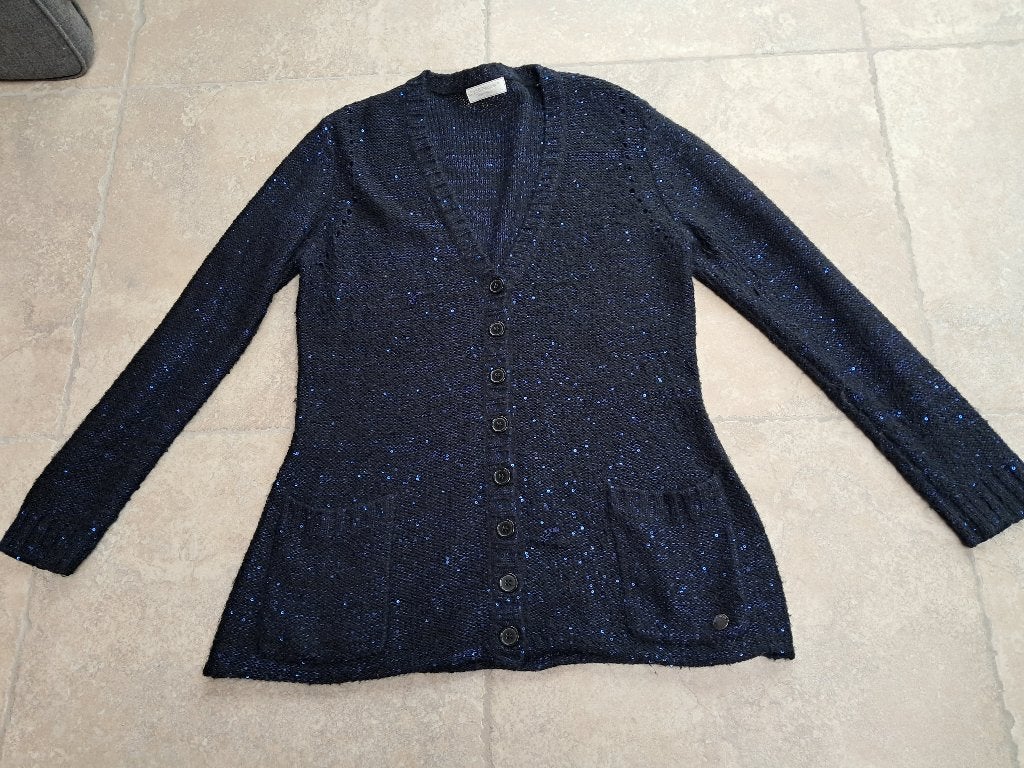 Merk Salt & Peper: glitter gilet mt Large, Kleding | Dames, Truien en Vesten, Blauw, Ophalen of Verzenden, Gedragen, Maat 42/44 (L)