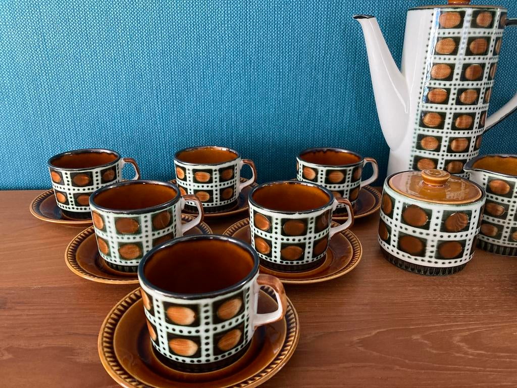 Boch Bernadette compleet koffieservies 6 pers, Antiquités & Art, Enlèvement