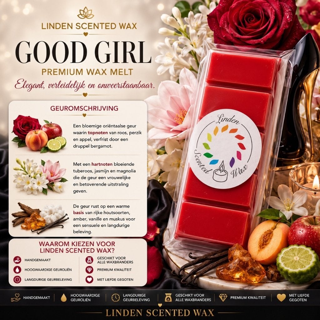 Waxmelts GOOD GIRL, parfum, parfum, wax melt snapbar, Enlèvement ou Envoi, Neuf, Cire, Bougie