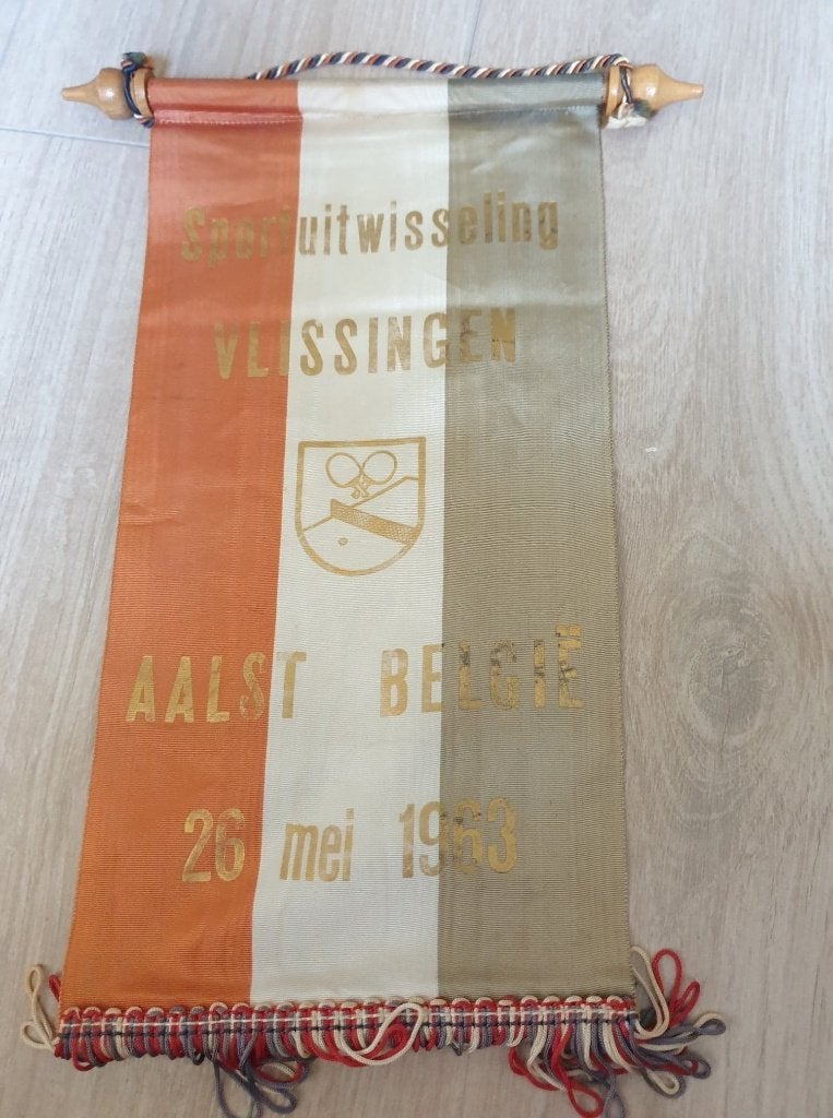 Wimpel Stad Aalst - Vlissingen 1963, Diversen, Vlaggen en Wimpels, Ophalen of Verzenden