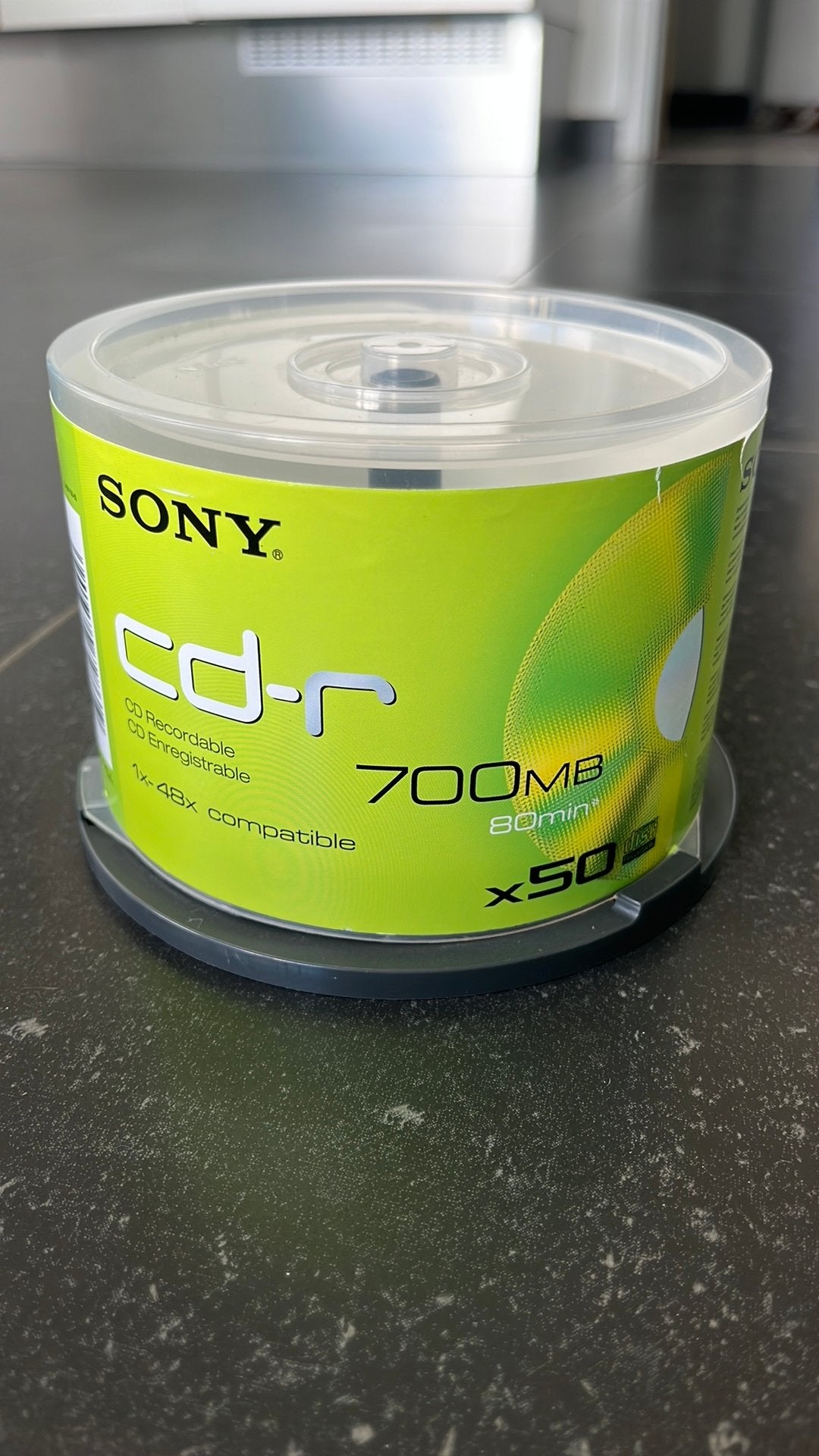 10 Sony CD-R’s 80 Min, 700MB, Informatique & Logiciels, Disques enregistrables, Enlèvement, Neuf, Cd
