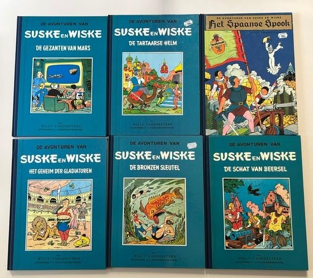 LOT 6x SUSKE EN WISKE VOLLEDIGE BLAUWE REEKS HARDCOVER, Plusieurs BD, Enlèvement ou Envoi, Willy Vandersteen, Utilisé