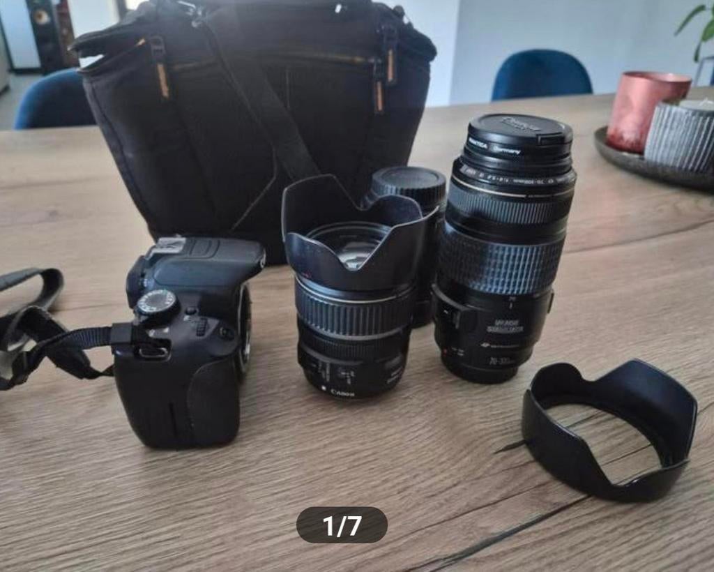 Canon eos 650d + 3 lenzen, Ophalen of Verzenden, Canon