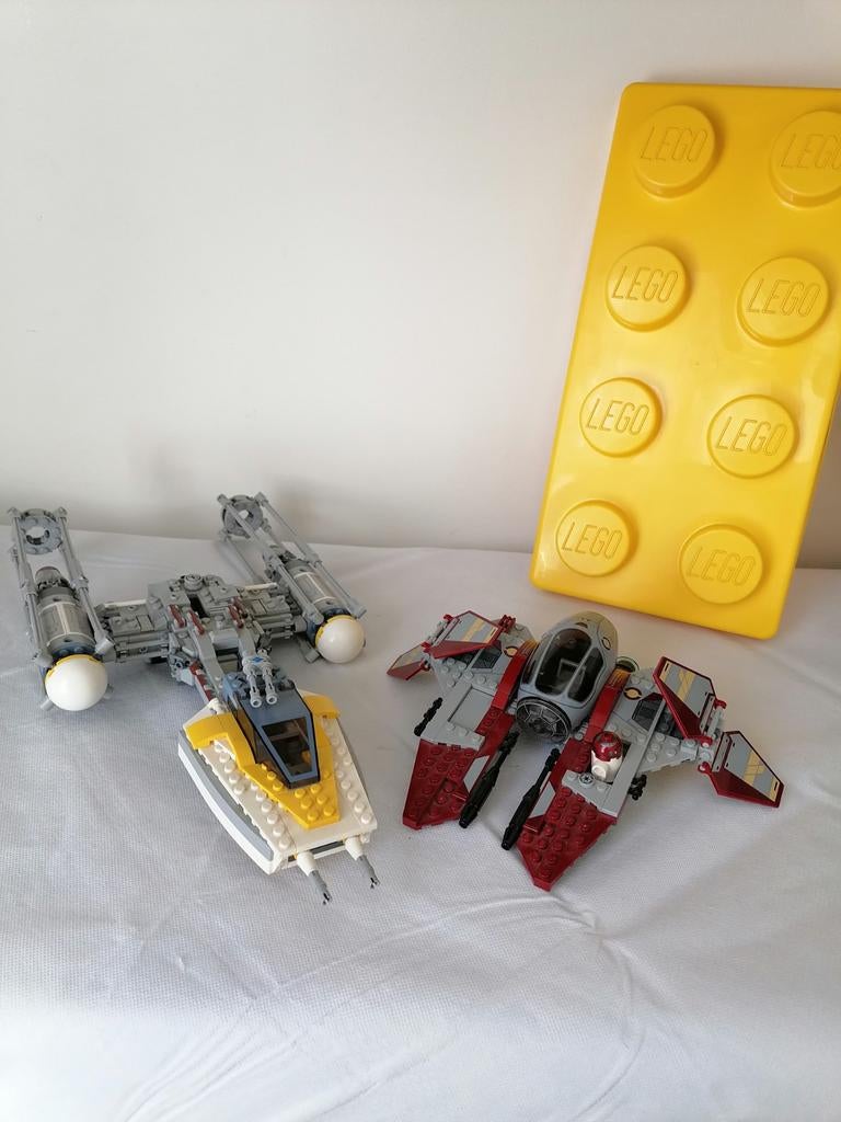 Lot 2 Vaisseaux LEGO Star Wars - Y-Wing et Jedi Interceptor, Ophalen of Verzenden