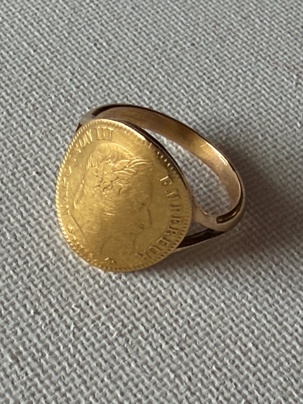 Gouden ring (750 en 900), Ophalen, Zo goed als nieuw, Goud, Goud