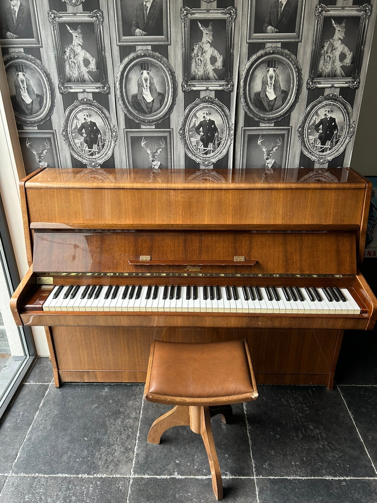 Piano te koop - goede staat, Muziek en Instrumenten, Ophalen, Gebruikt, Bruin, Piano