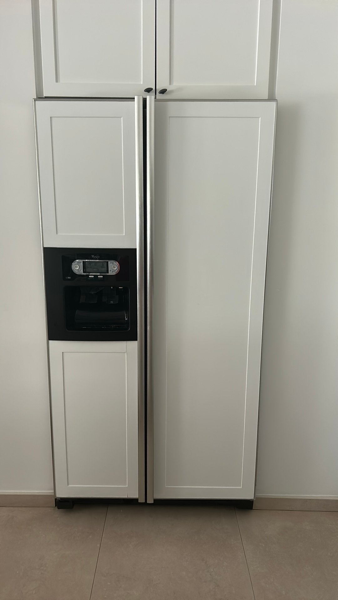 Amerikaanse Koelkast en diepvrieser Whirlpool, Elektronische apparatuur, Koelkasten en IJskasten, Ophalen, Gebruikt, 200 liter of meer