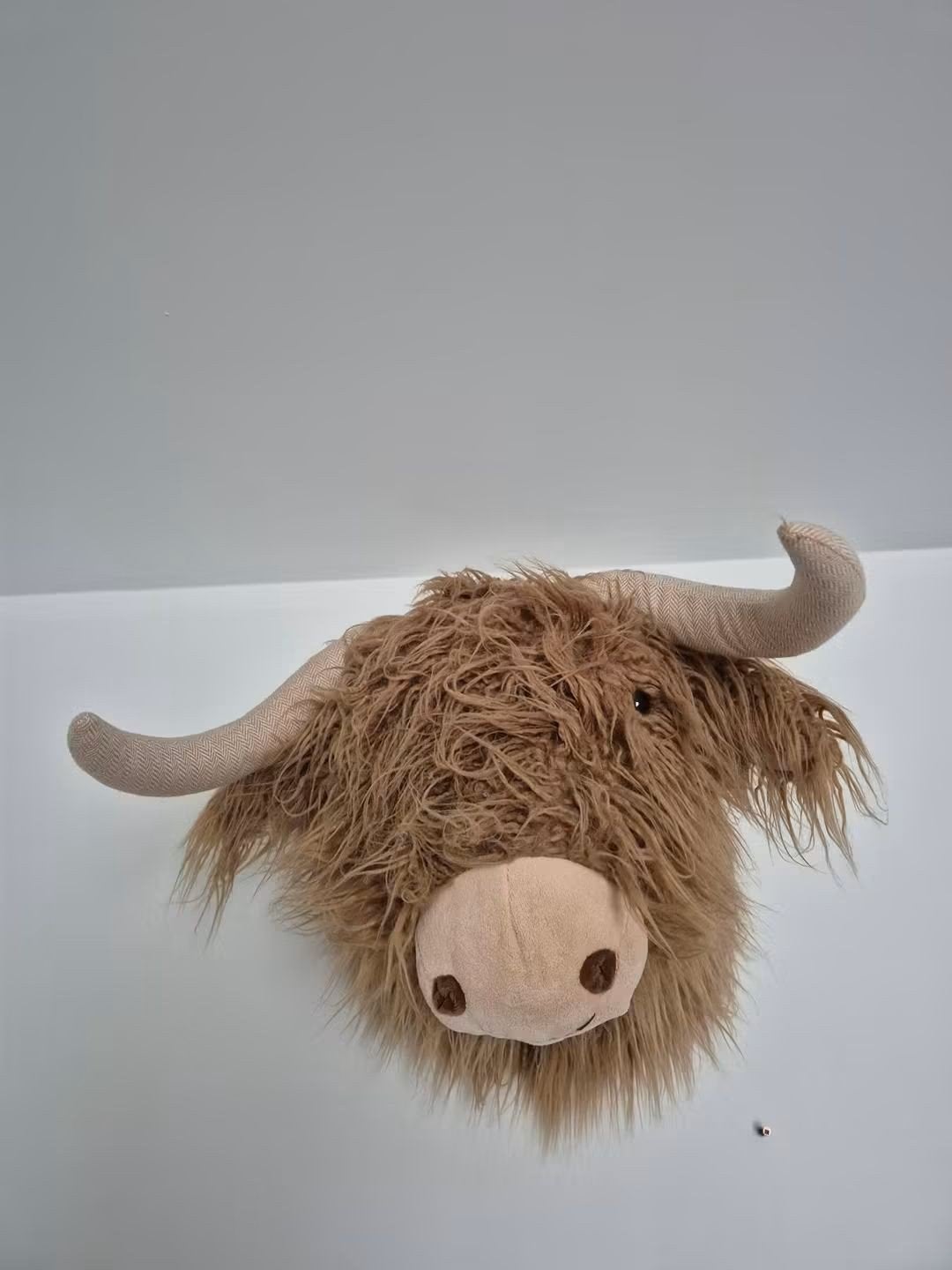 Tête vache peluche, Enfants & Bébés, Beige, Autres marques, Comme neuf, Enlèvement