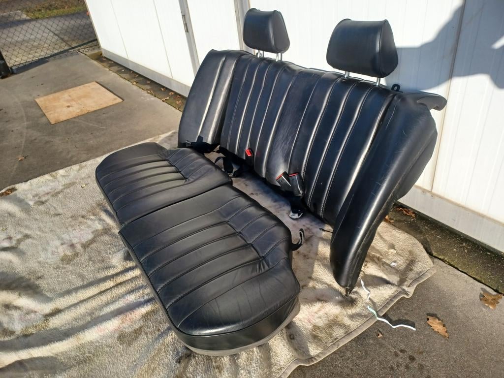 BMW e30 touring achterbank leer / leder, Auto-onderdelen, Ophalen, Gebruikt, BMW